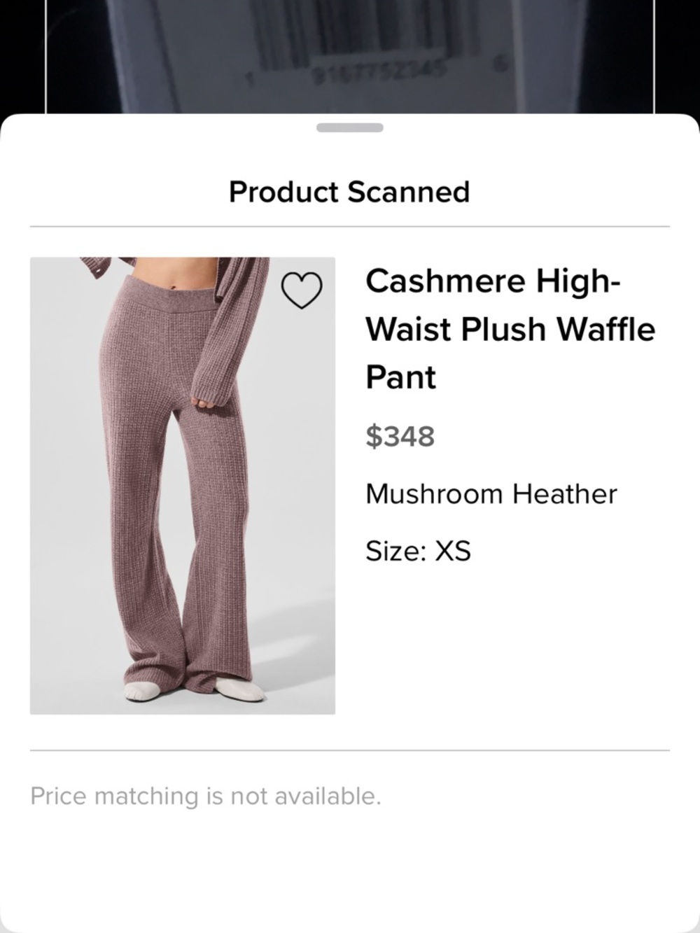 ALO Yoga Cashmere Waffle High-Waist Pants - Mauve